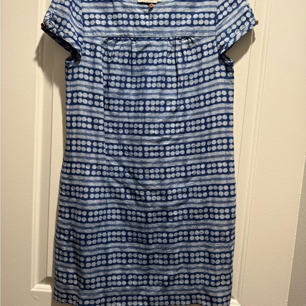 Vineyard Vines Blue and White Polka Dot Dress